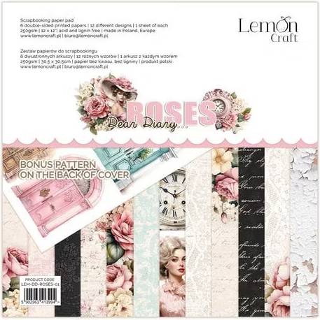 Dear Diary Roses Paper Pad