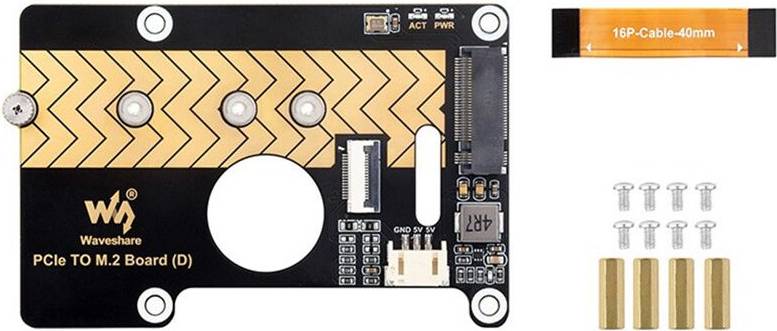 PCIe Zu M.2 Adapterkarte Raspberry Pi 5