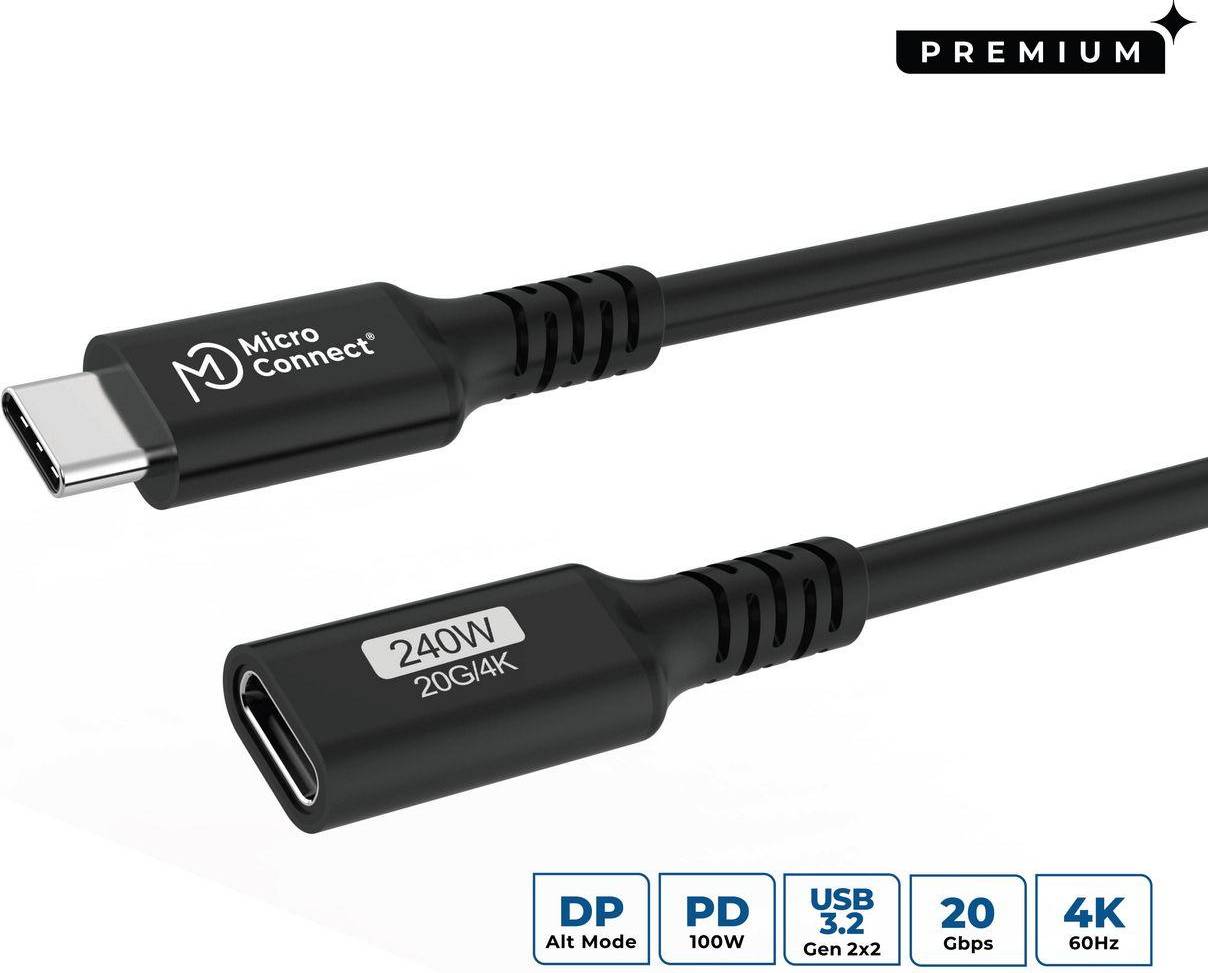 MicroConnect USB3.2 Cable Extender 0.5m
