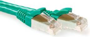 ACT Green SFTP CAT6A Patchkabel Snagless RJ45 1m