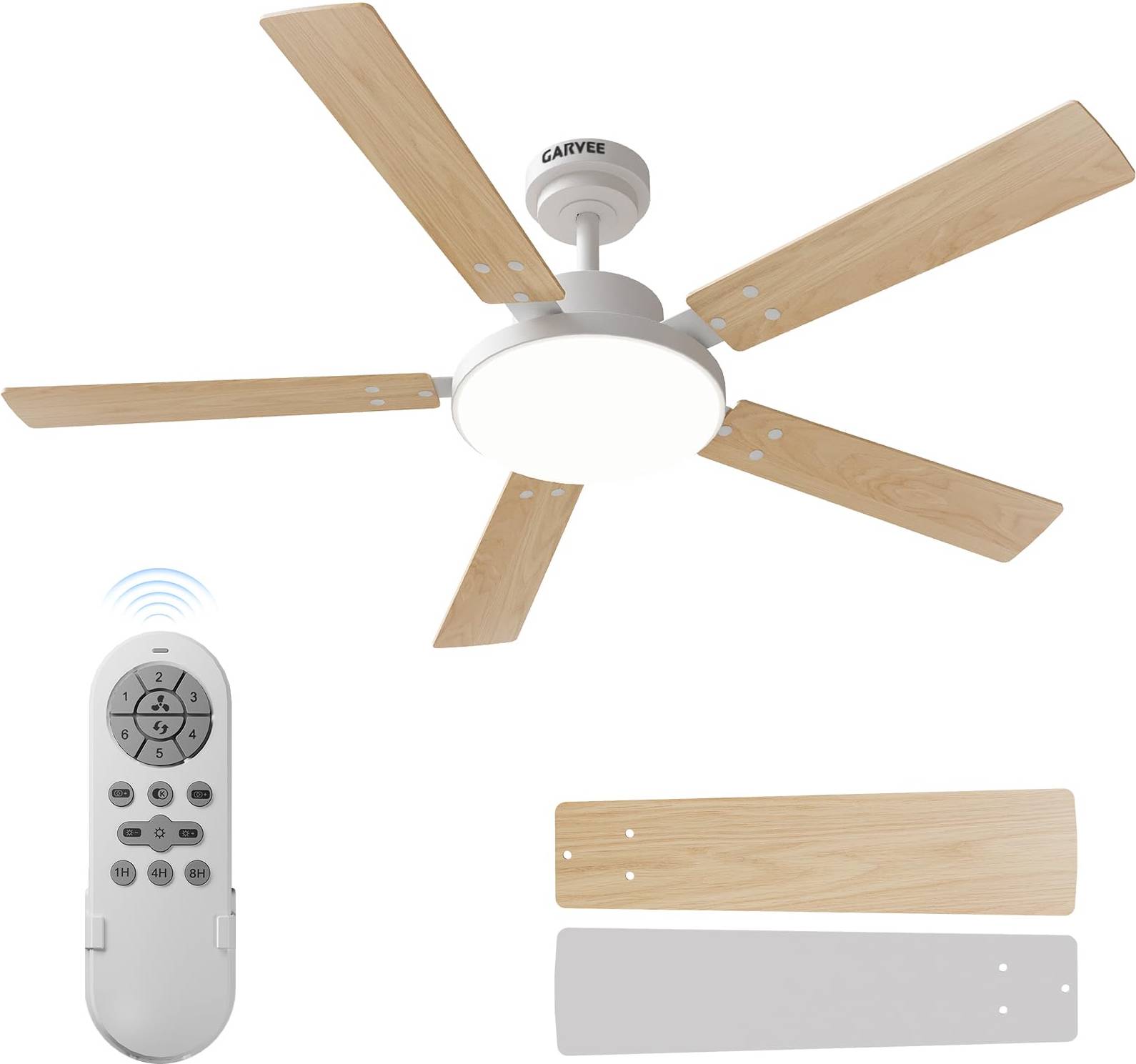 Modern ceiling fans IDEALHOUSE Modern Ceiling Fan with Light Remote
