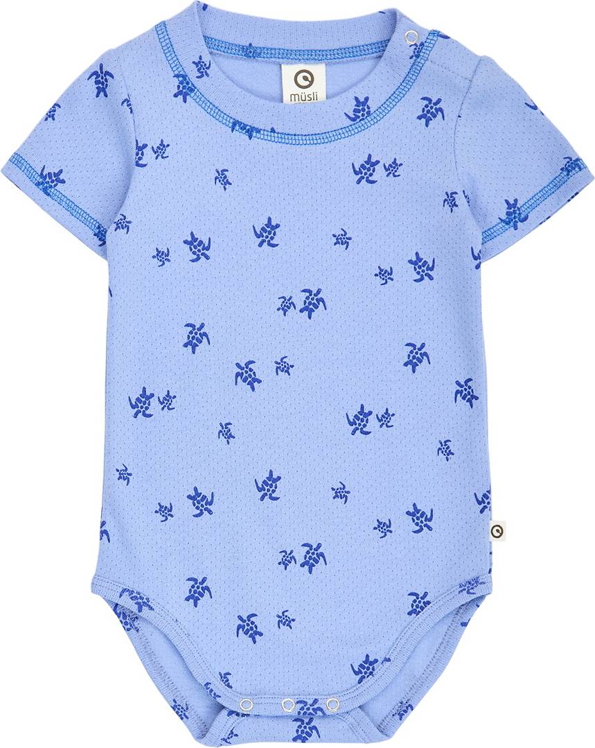 Müsli Body K/Ä Turtle Azurblå Blue/Shell Blue