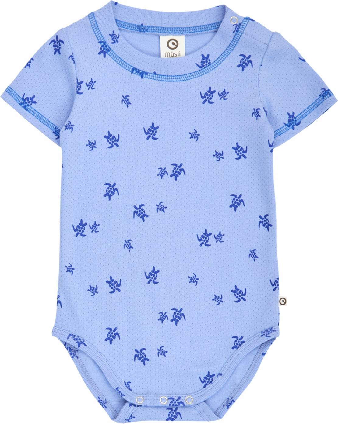 Müsli Body K/Ä Turtle Azurblå Blue/Shell Blue