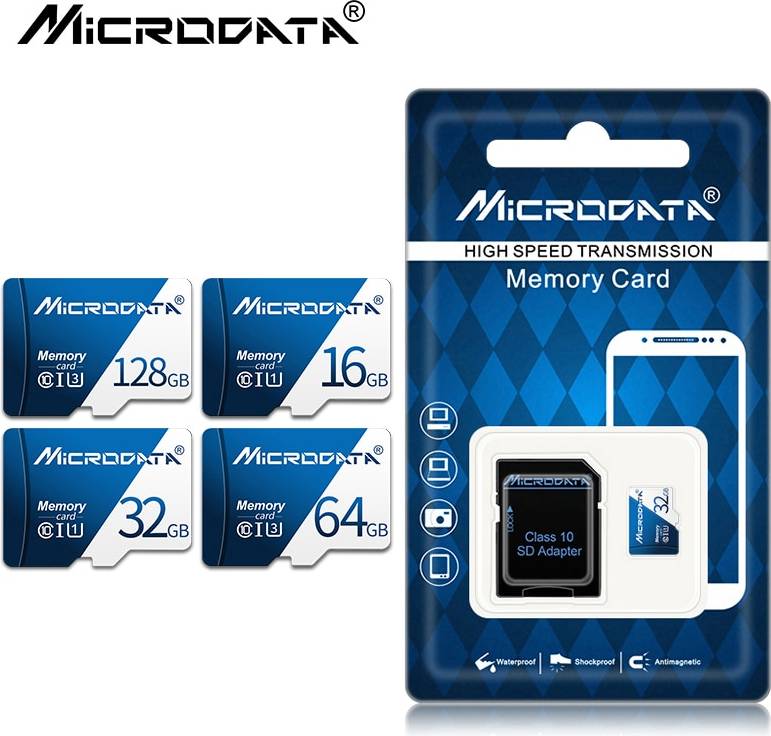 Microdata Class 10 microSD Memory Card with SD Adapter