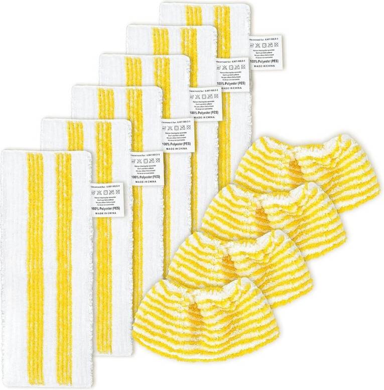 Sc 4 easyfix 10PCS Microfibre Cloth Set for Steam Cleaner