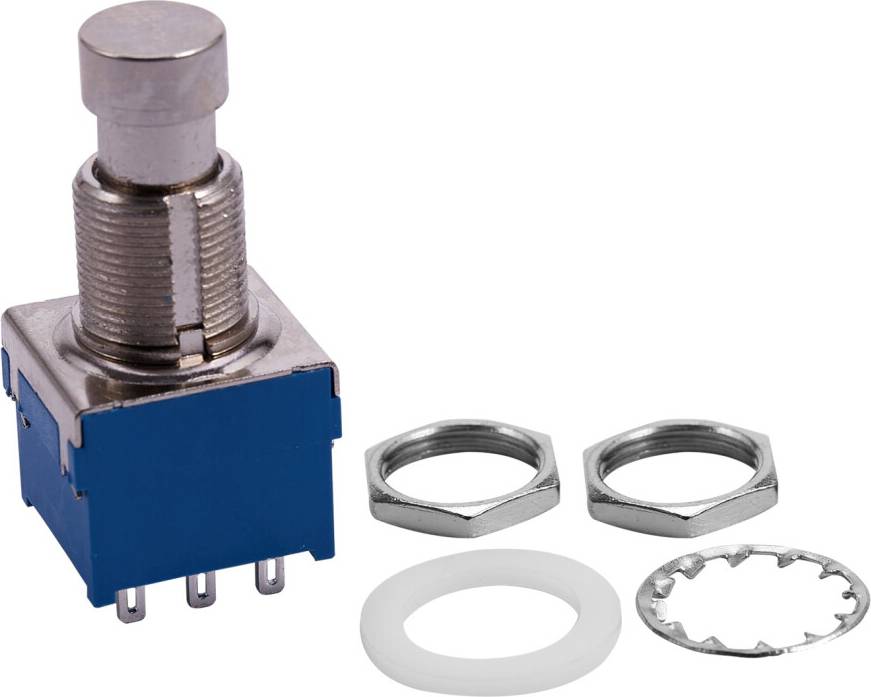 3PDT 9-Pin Latching Stomp Pedal Footswitch