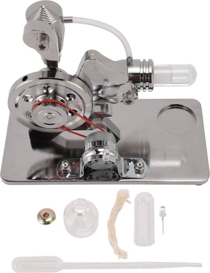Physical Learning Stirling Engine Toy Model