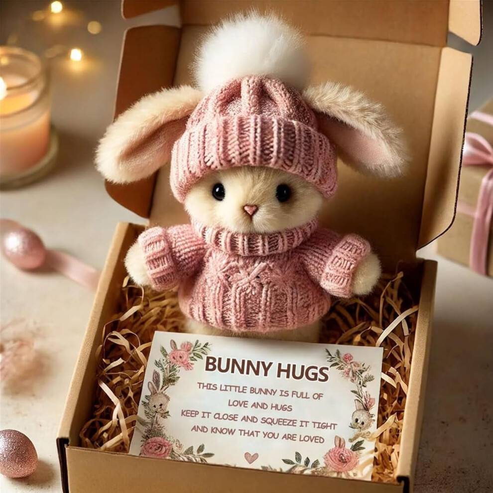 Handmade Mini Bunny Hug Soft Floppy Rabbit