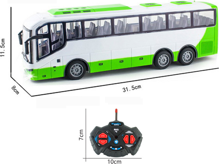 Maxpower Rc Large Electric Bus Radio Controlled Car Tour Model