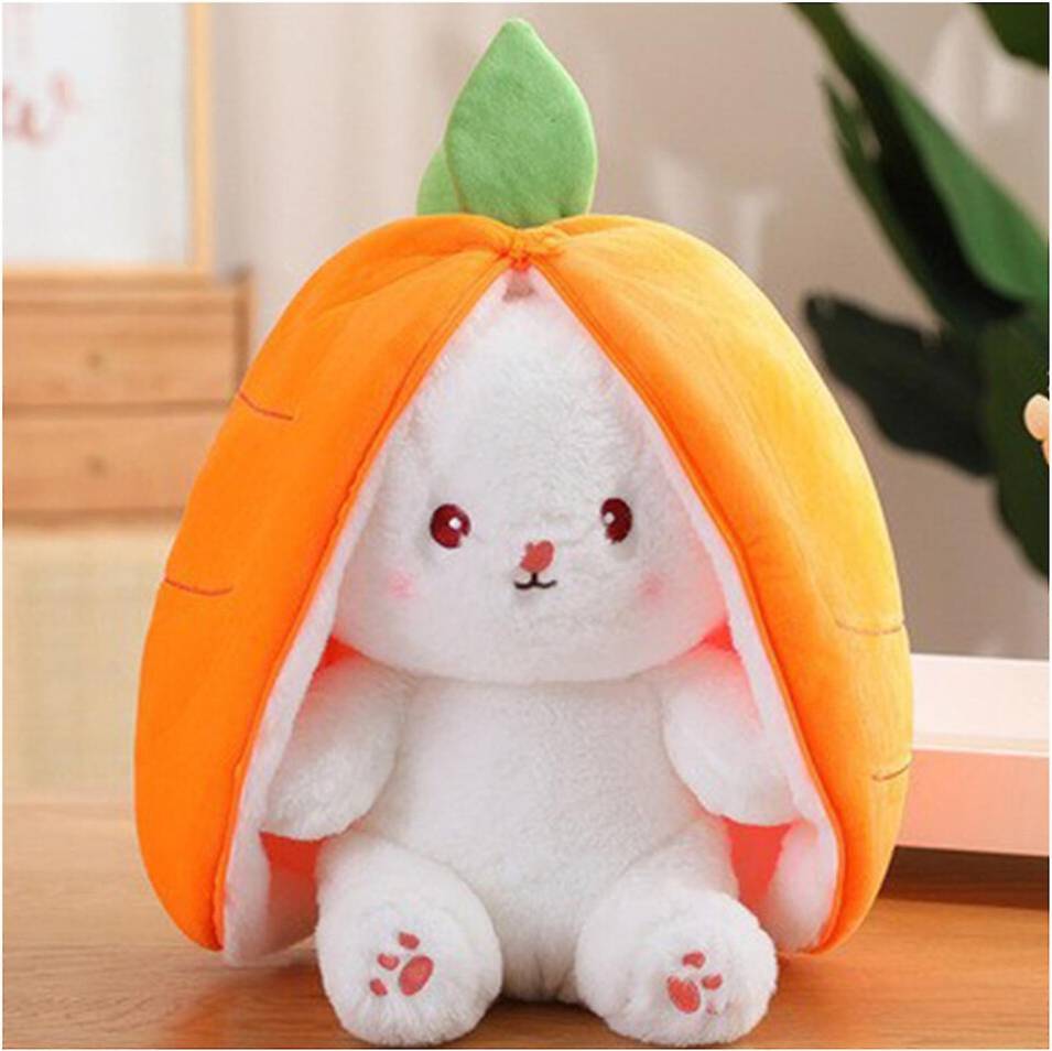 Reversible Carrot Rabbit Toy Doll