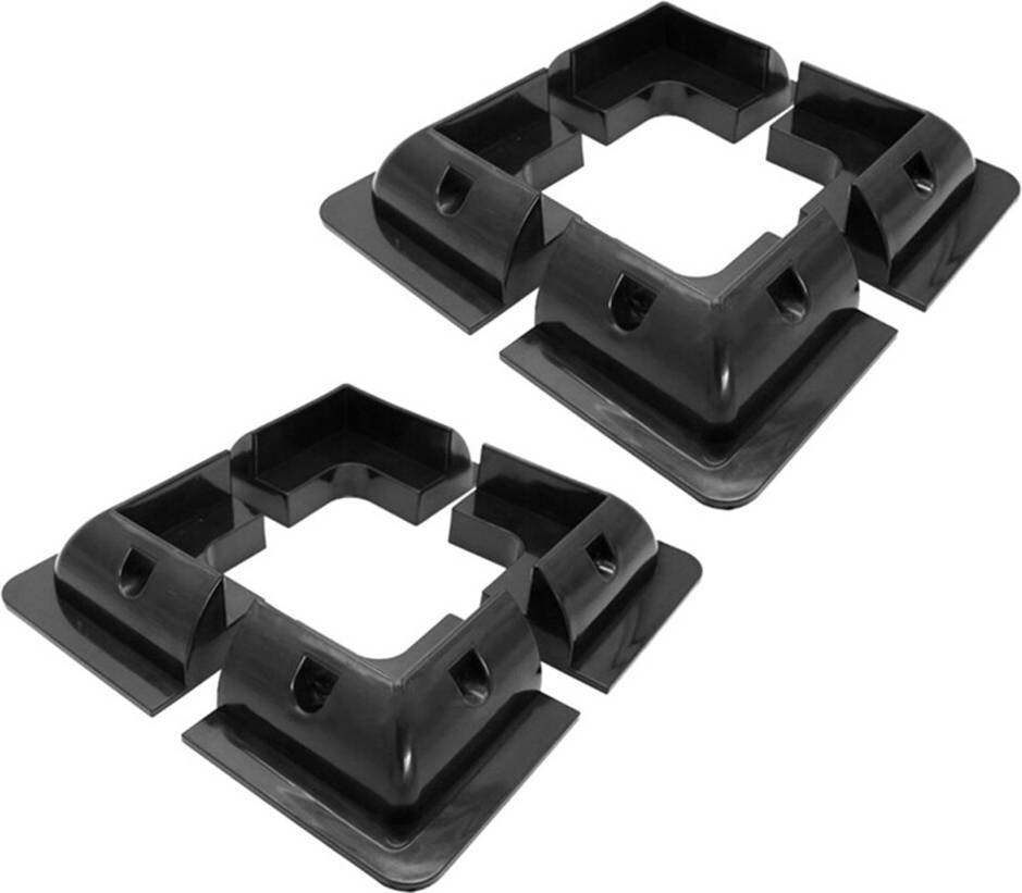 8Pcs RV Solar Panel Mounting Brackets Black