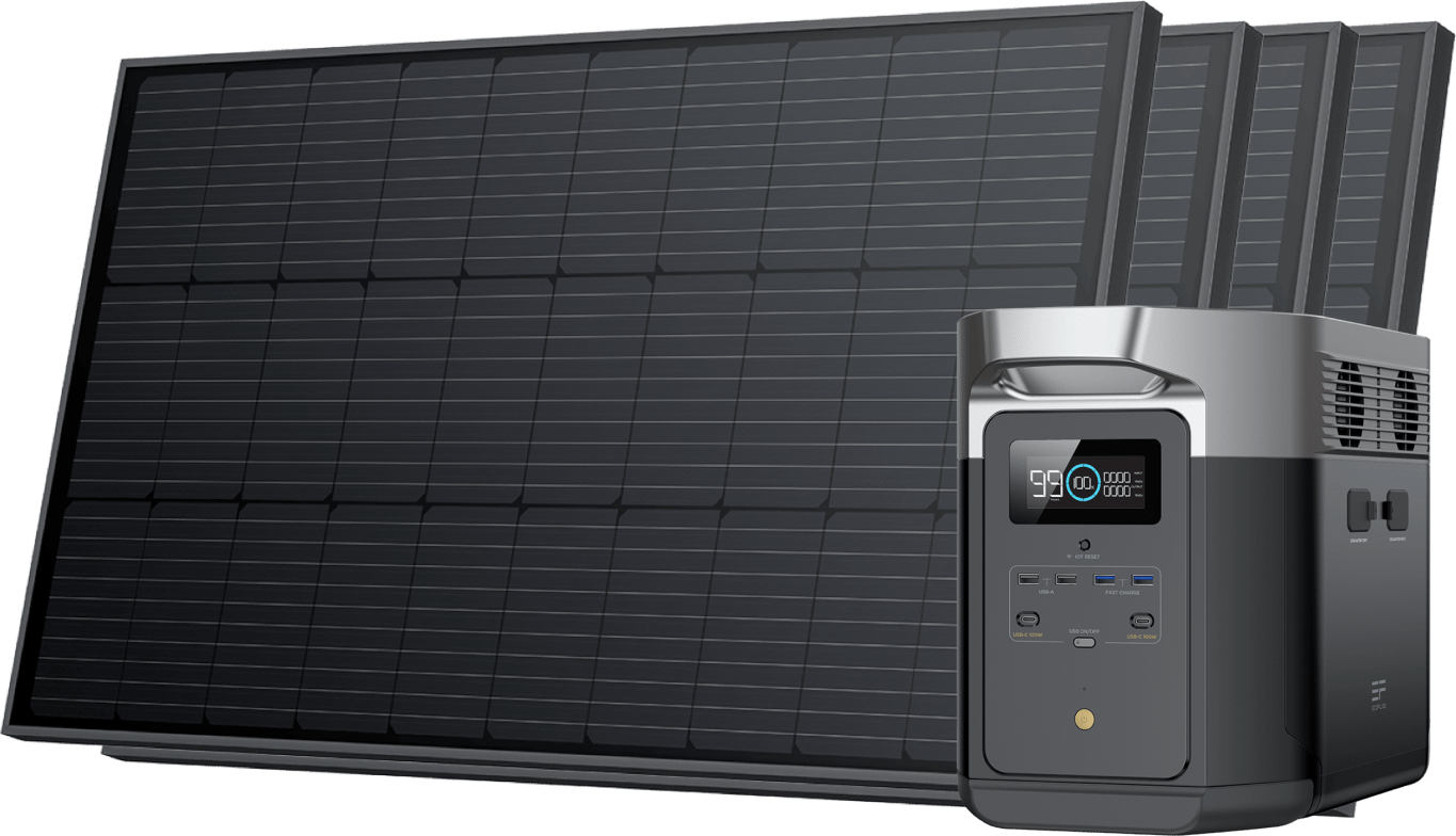 Solar panel generator Ecoflow Delta Max Solar Generator Rigid PV100W