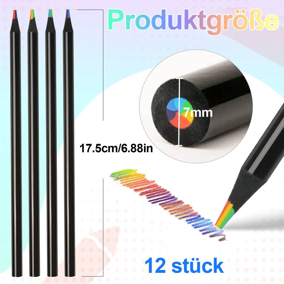 Multicolor Pencil Set with Vibrant Core