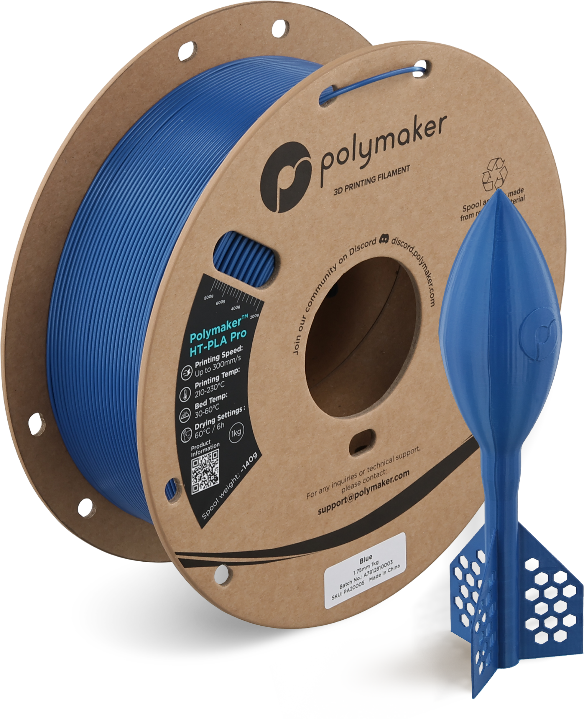 Polymaker HT-PLA Pro Blue 1.75 mm