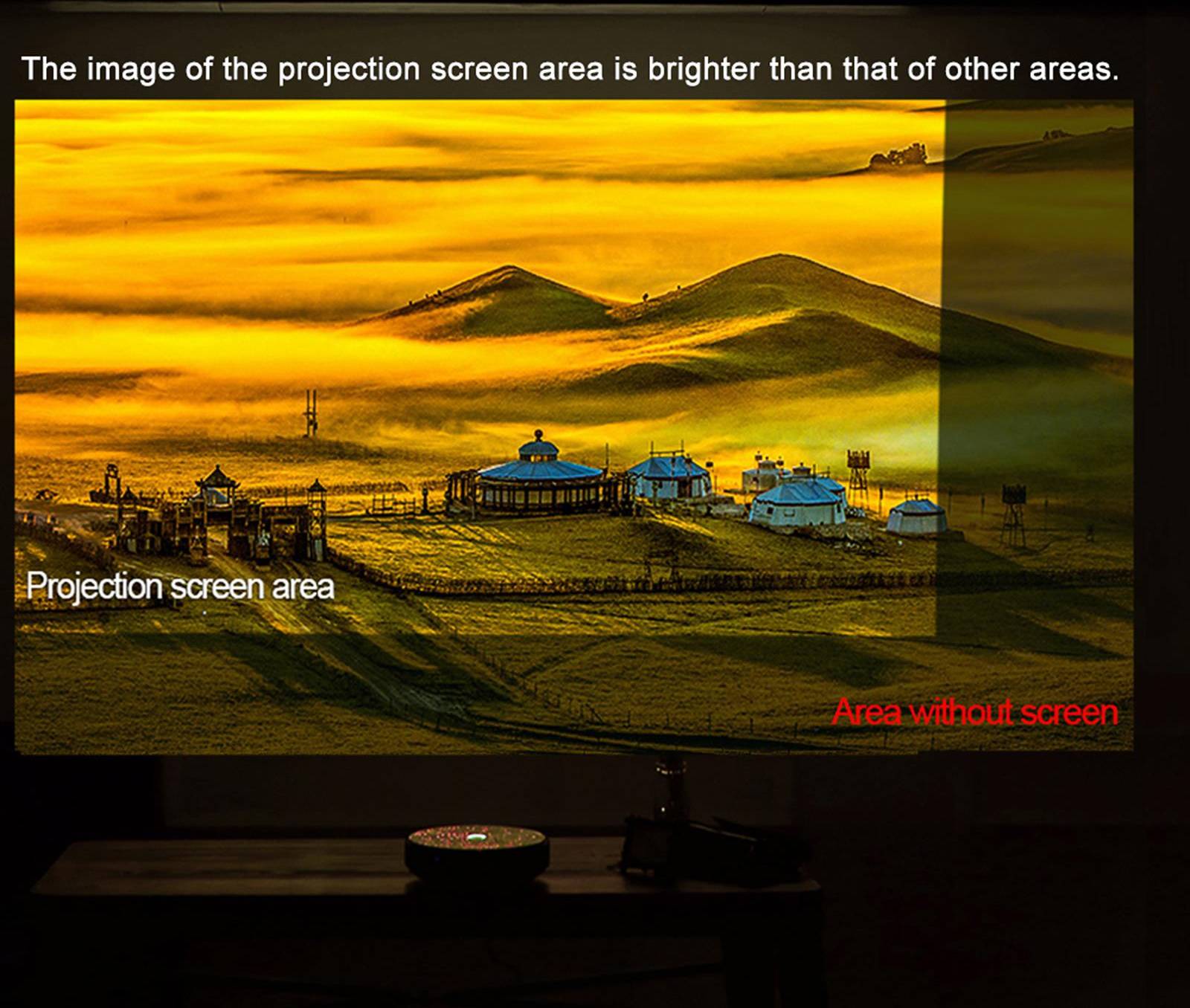 Kaisai 80 Inch Portable Projector Screen