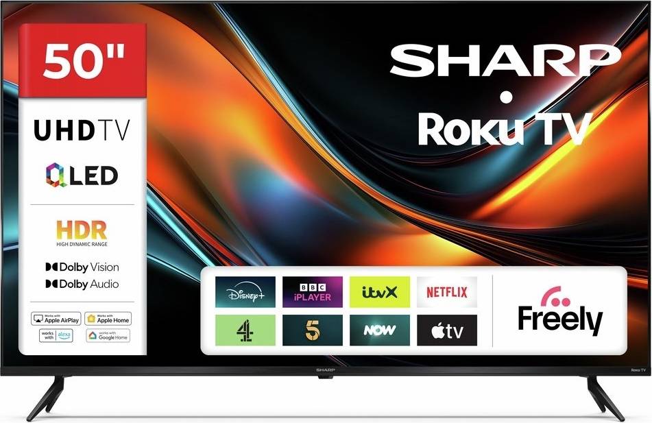 Sharp 50 Inch Smart 4K UHD HD TV