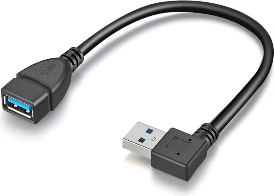 USB 3.0 Angled Extension Cable 2-Pack