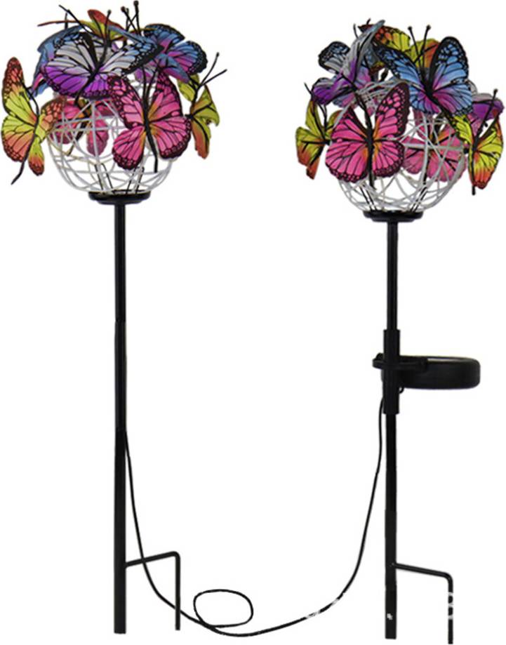 Butterfly Wind Spinner Stake Solar Weather Resistant