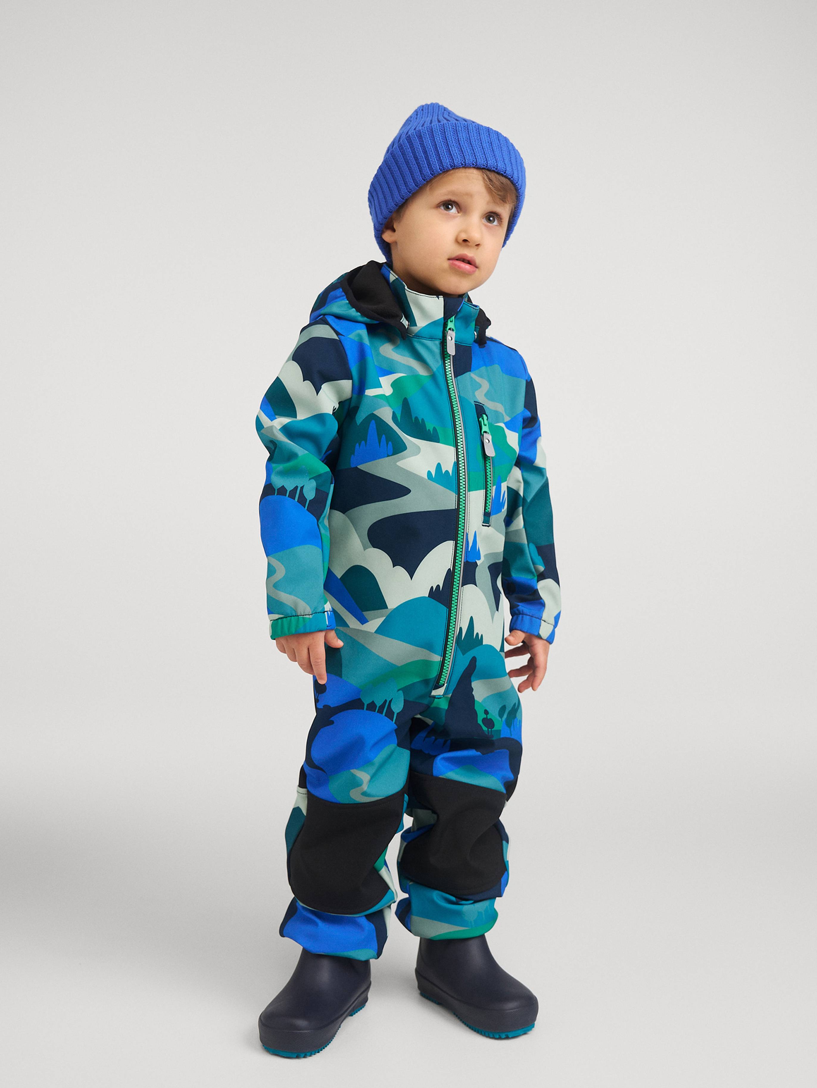 Reima Nurmes Softshelloverall - Sparkly Blue