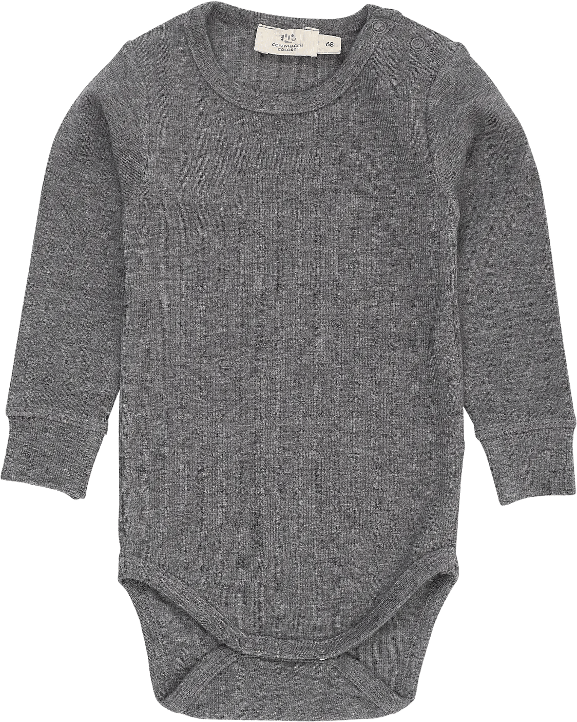 Copenhagen Colors Modal Rib Ls Body - Grey