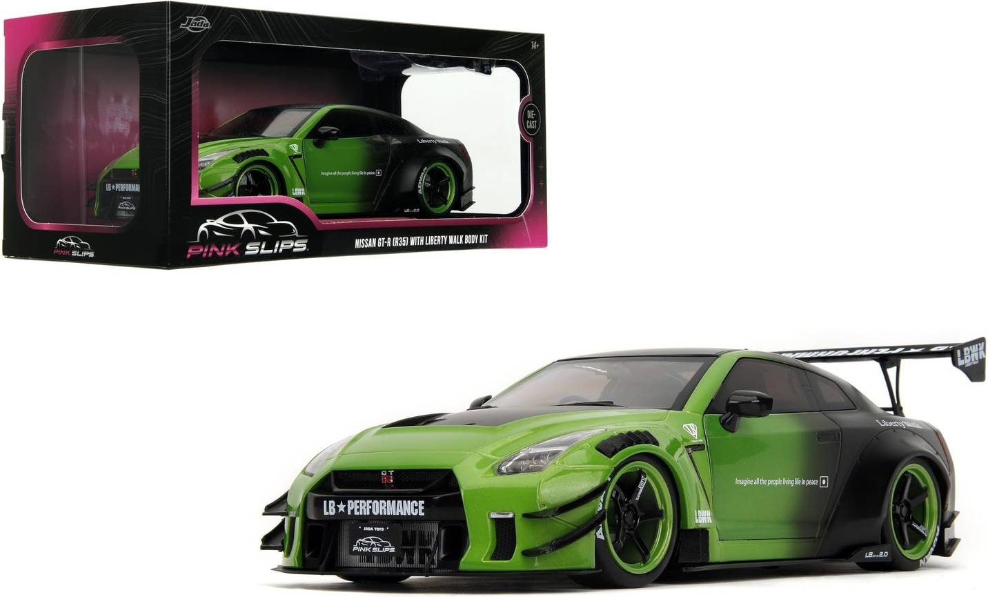 Car model Jada Toys Nissan GT-R R35 Liberty Walk Body Kit