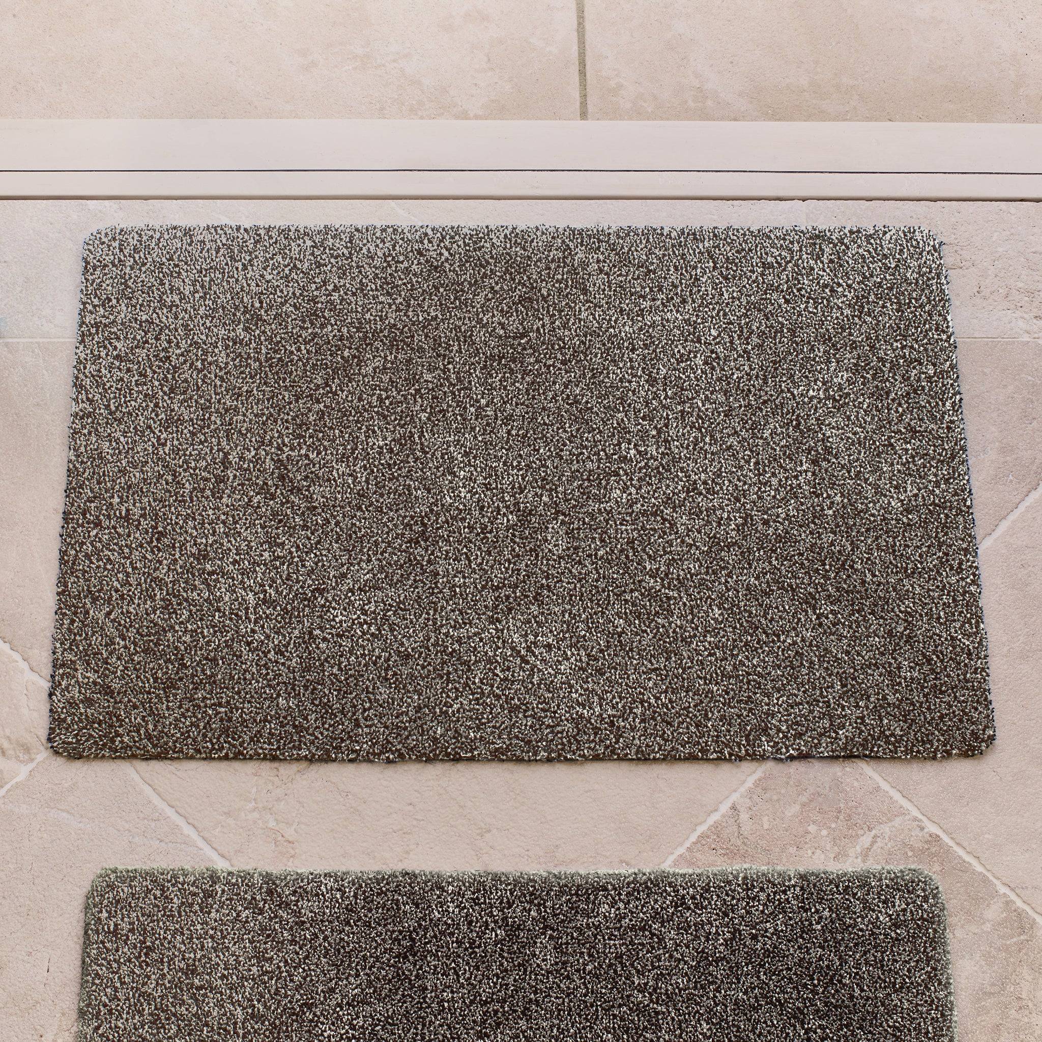 Hug Rug Plain Fleck Slate Doormat Grau