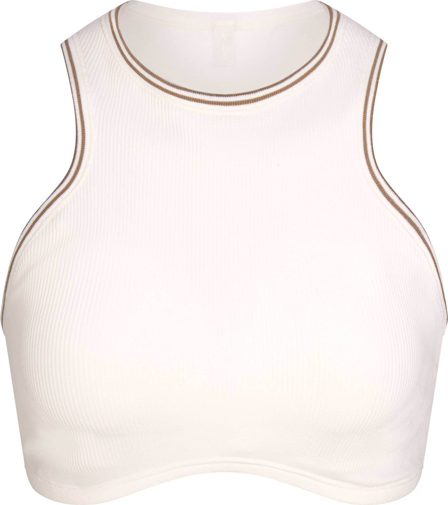 SKIMS Racer Front Bra Ribbed Seamless - White