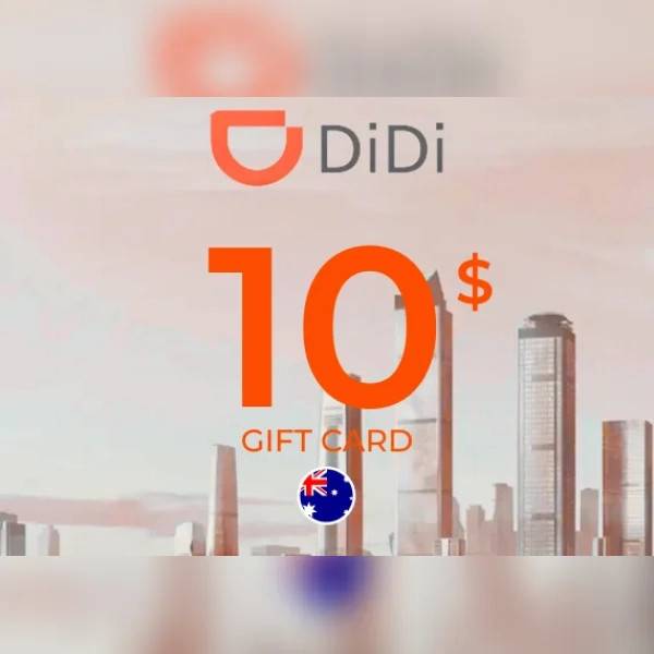 Didi Rideshare Gift Card 10 Aud Key