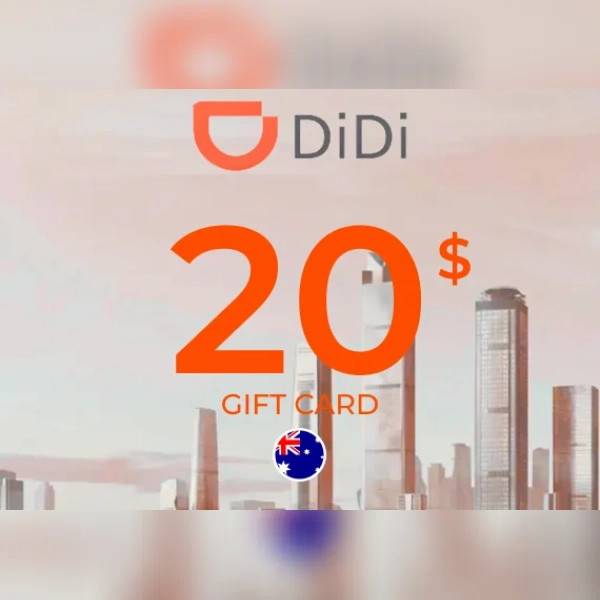 Didi Rideshare Gift Card 20 Aud Key