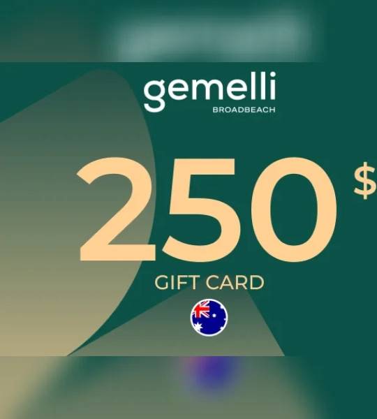 Gemelli Broadbeach Gift Card 250 Aud Key