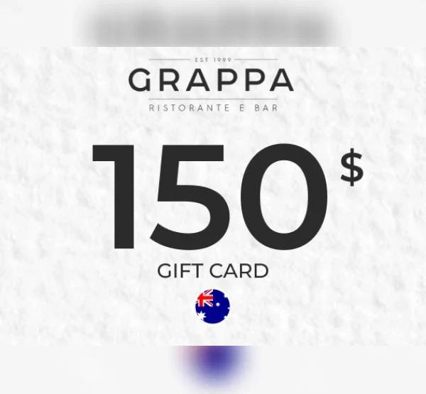 Grappa Ristorante Bar Gift Card 150 AUD Key