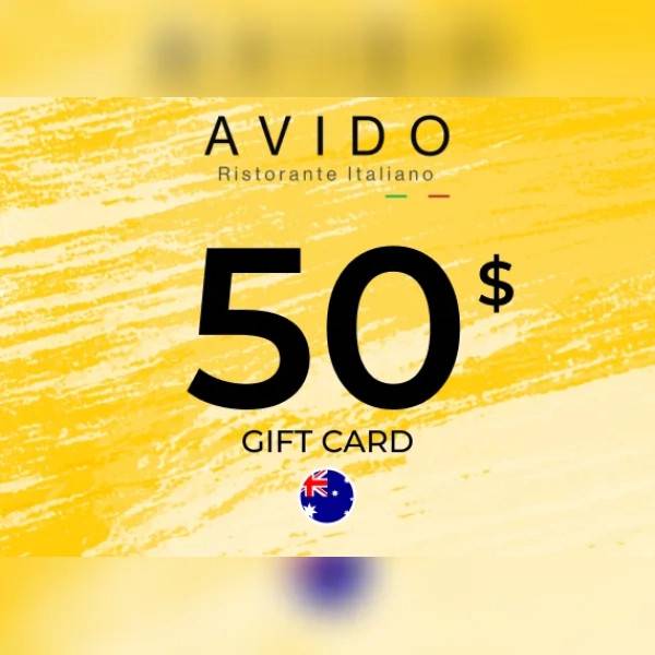 Avido Ristorante Gift Card 50 Aud Key