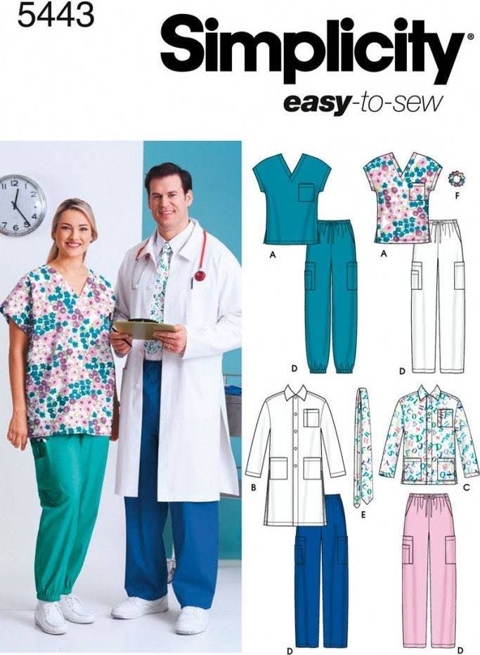 Plus Size Scrubs Sewing Pattern - Easy