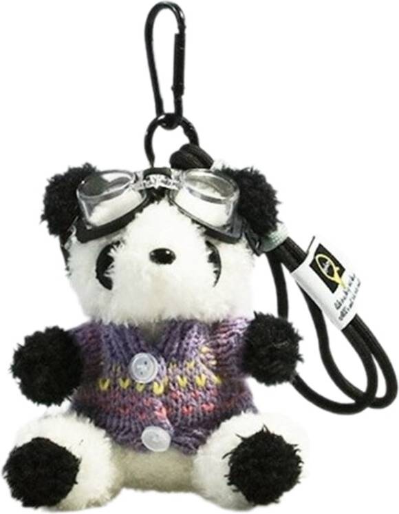 Pilot holder Bear Model Pilot Panda Keyring Plush Keychains