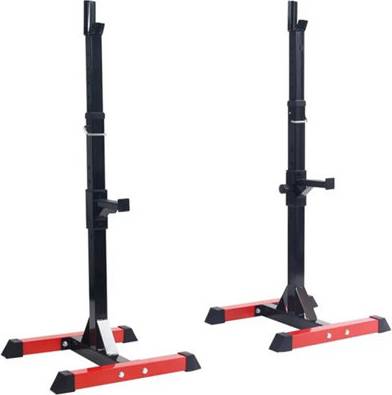 Squat rack B&Q Adjustable Power Squat Rack Barbell Stands