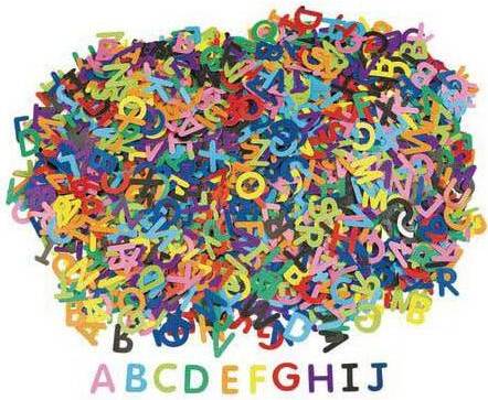 Colorations Cardboard Letters 2600 Pcs
