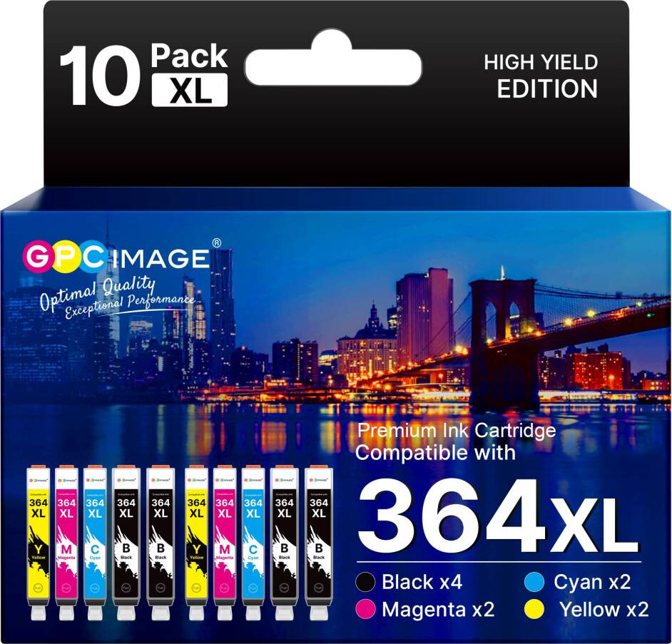 GPC Image 10-Pack 364XL Ink Cartridges Multipack