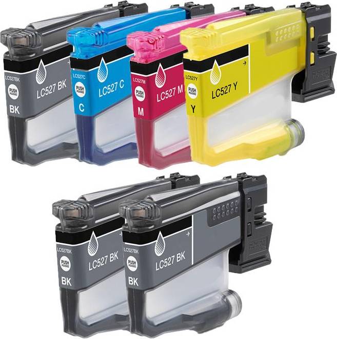 Printerinks Compatible Brother MFC-J4550DW Printer Ink Cartridges Multicolor