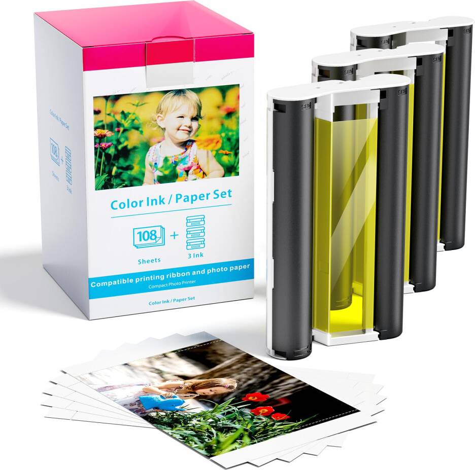 Canon selphy cp1500 Canon Selphy CP1500 Ink Photo Paper 6x4 Inch Set