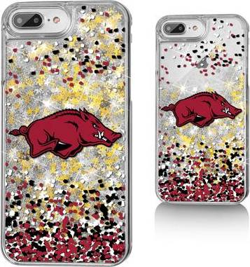 Keyscaper Razorbacks iPhone Glitter Confetti Design Case