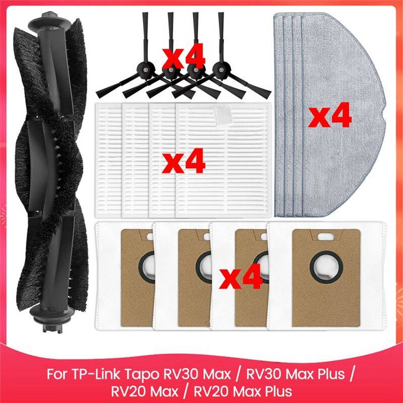Tapo Typecat Tapo RV30 Max RV20 Max Piezas Cepillo Lateral Filtro HEPA