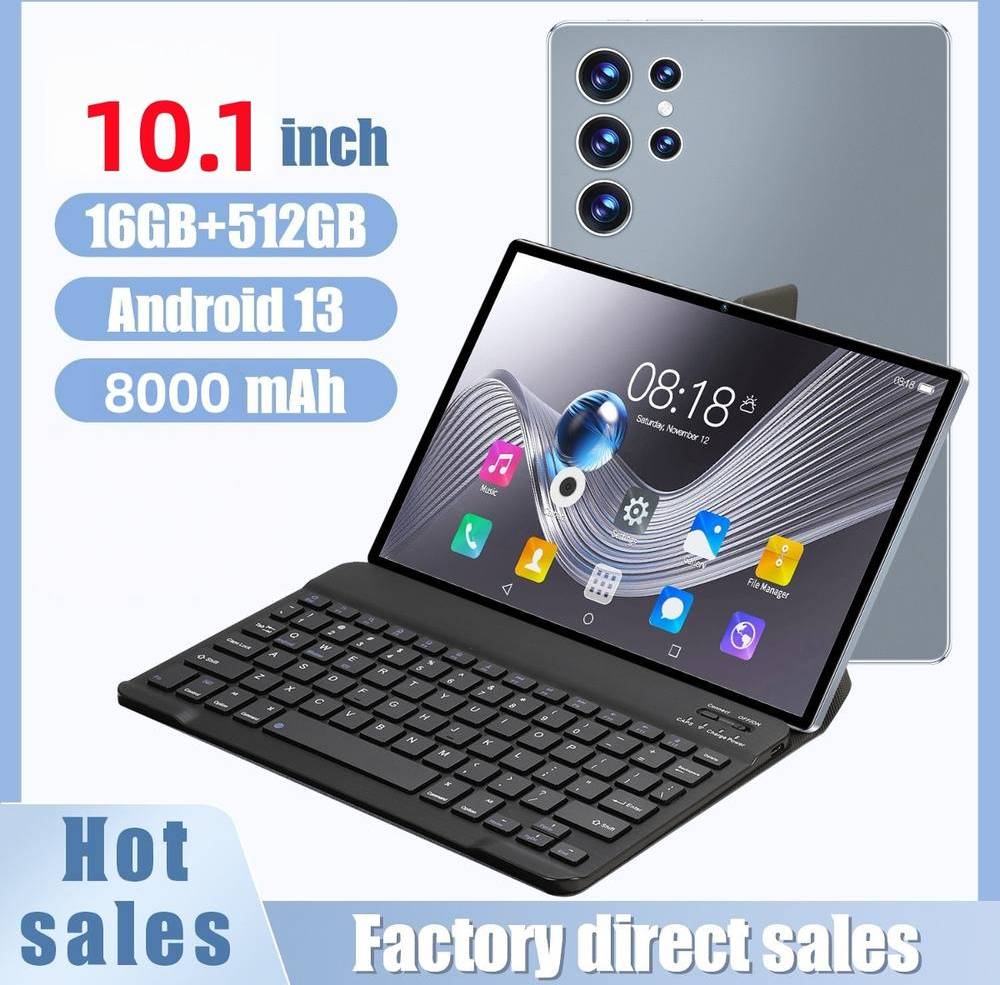 Rolipo 10.1 Inch Android 13 Bluetooth Tablet