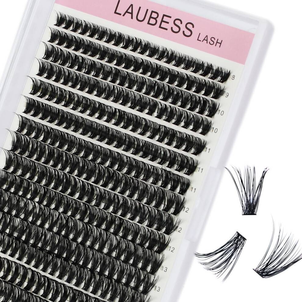 LAUBESS Lash Clusters Individual Eyelash Extension Kit - Mix