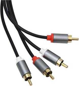 Avizar Audio Cable 2 Rca To 2 Rca Double Shielded 1.5m