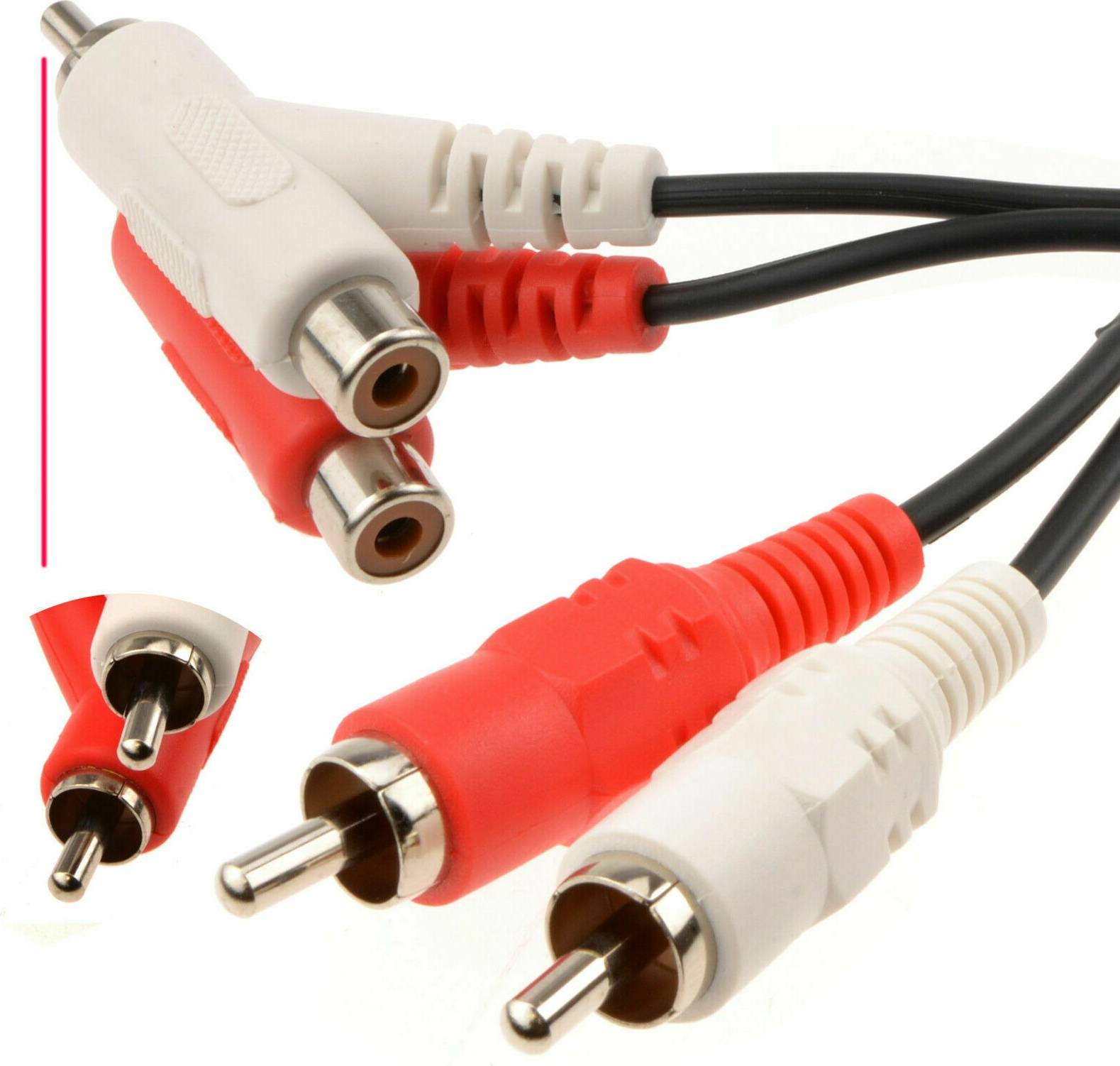 Kenable Stackable 2 X Rca Phonos To Phonos Audio Cable 2m