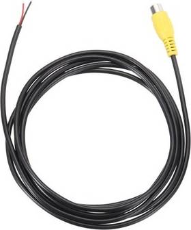 Uxcell 6.6ft Rca To Bare Wire Speaker Cable, Yellow Rca Female Plug