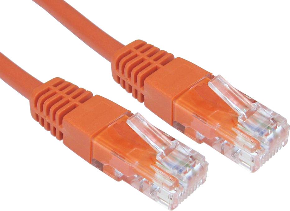 Cables Direct UTP CAT5e Networking Cable Orange 4m