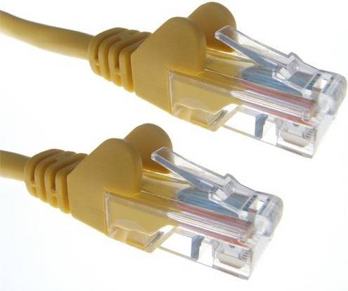 Yellow RJ45 Cat6 Ethernet Patch Cable