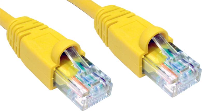 Cables Direct Cat5e Networking Cable Yellow 1m
