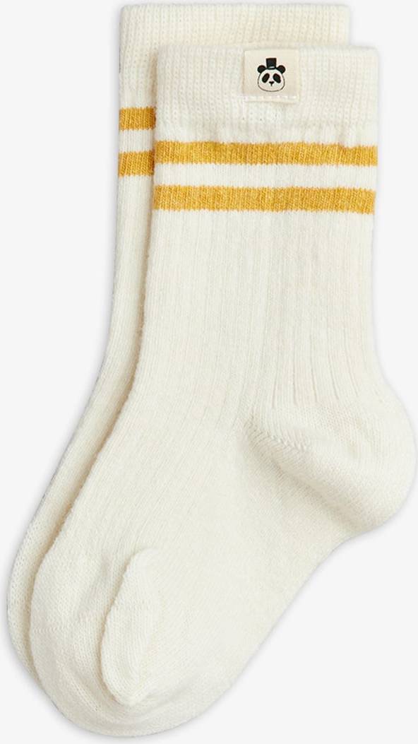 Mini Rodini Wool Rib Socks - Cream